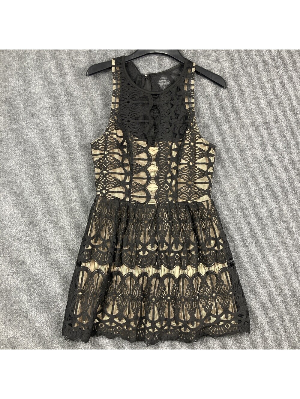 Society Girl Size 13 Black Lace Sleeveless Semi-Formal Party Dress